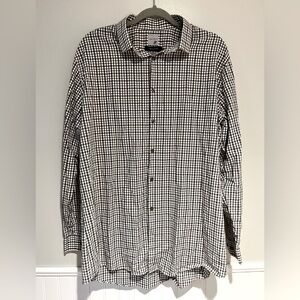 JF J.Ferrar Super Slim Fit Mechanical Stretch Mens 34-35 Collared Dress Shirt